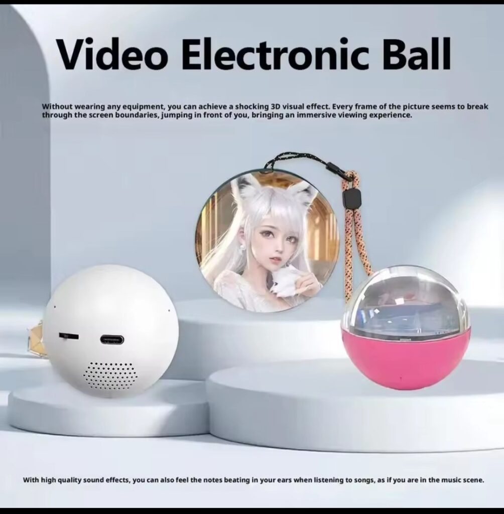 3D crystal ball digitalvideo/photo album