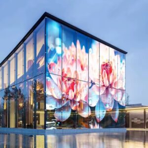 Flexible transparent LED film screen