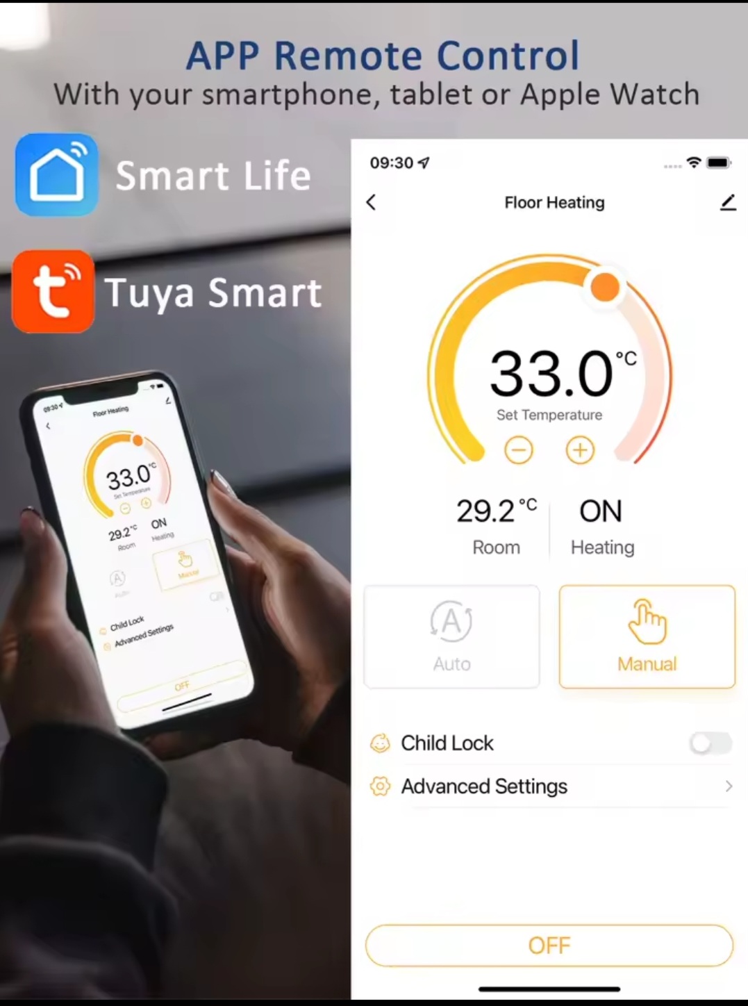 Smart draadloze RF thermostat 2 Smart draadloze RF thermostat - Afbeelding 2