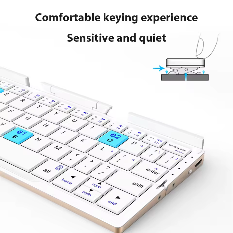 Mini foldable bleutooth keyboard 6 Mini foldable bleutooth keyboard - Afbeelding 6